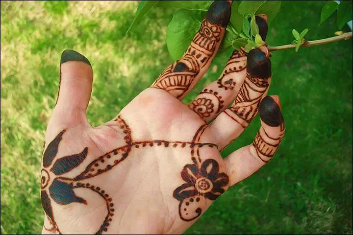motif henna yang mudah